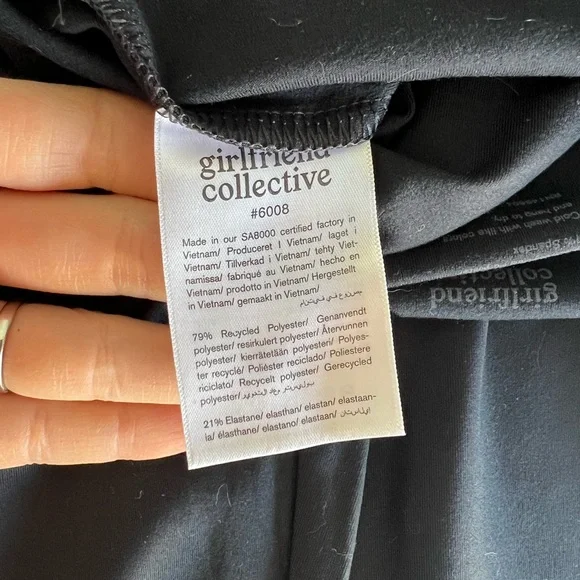 Girlfriend Collective The Unitard Black - Picture 3 of 9